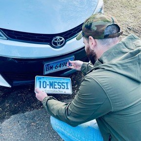 El argentino que personalizó su patente en Estados Unidos en honor a Messi