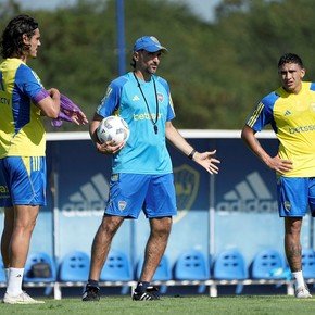 Martínez llenó de elogios a Cavani en la previa del Boca-San Lorenzo