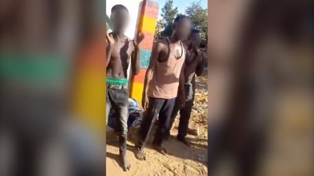 Imagen publicada en redes sociales de la ejecución de unos hombres