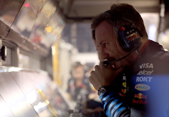 Horner durante el GP de Bahrein.