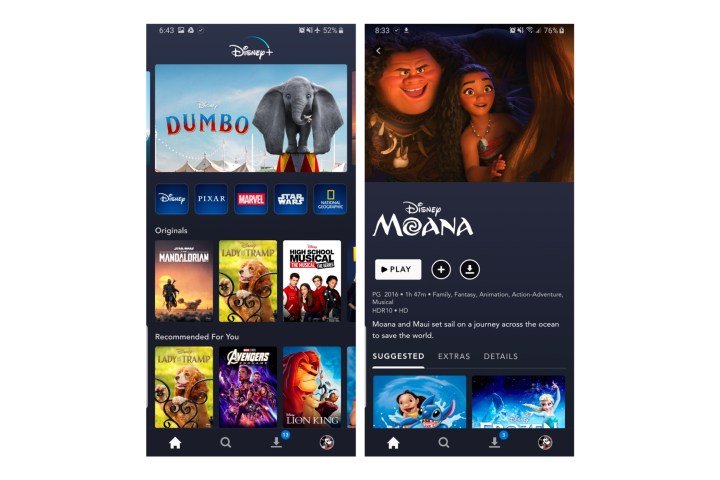 Cómo descargar desde Disney+.