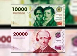 El billete de $10.000 estará circulando en mayo y luego vendrá el de $20.000