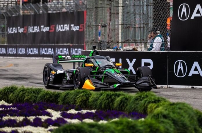 Impactante: Canapino compartió los datos físicos de las exigentes carreras de la IndyCar