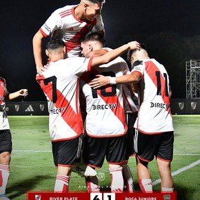 ¡River goleó a Boca en el superclásico de Reserva! 