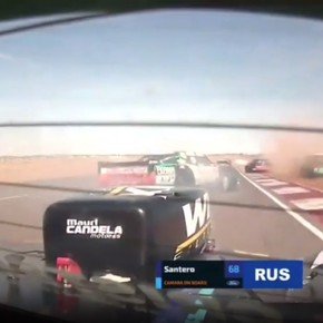 Video desde adentro: el terrible choque entre Santero y Chapur en el TC