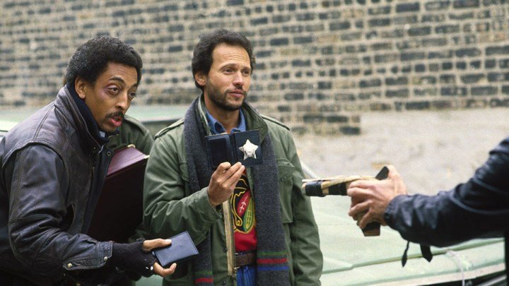 Gregory Hines y Billy Crystal en Running Scared.