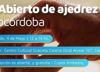 La Municipalidad de Córdoba invita al primer abierto de ajedrez social sustentable