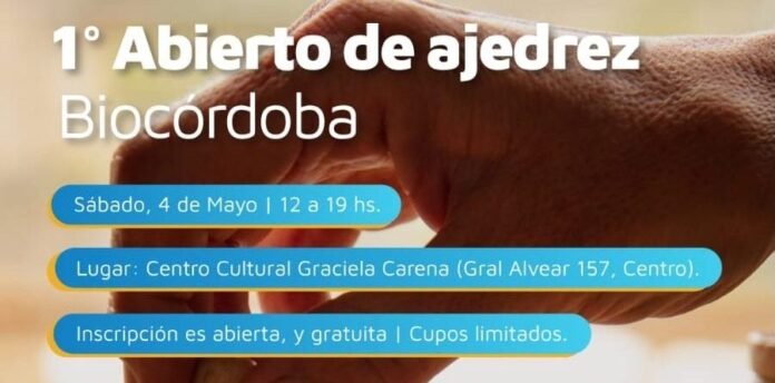 La Municipalidad de Córdoba invita al primer abierto de ajedrez social sustentable