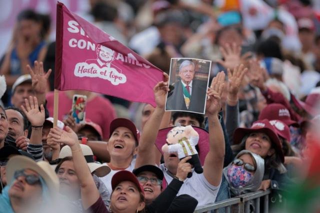 Partidarios de AMLO en 