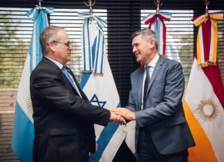 Passerini y el embajador de Israel en Argentina, Eyal Sela, expresaron la voluntad de profundizar la cooperación mutua