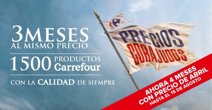 Precios Corajudos: Carrefour extiende el congelamiento de precios hasta el 15 de agosto