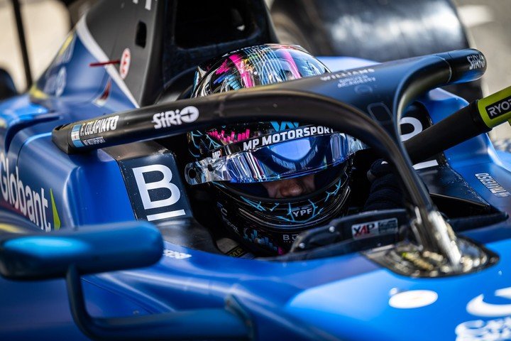 Colapinto, en su carrera en Barcelona. (@FranColapinto)