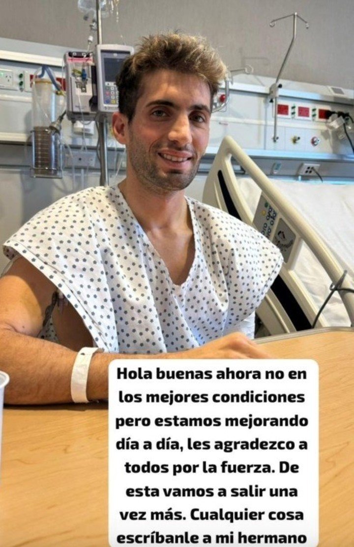 Kevin Benavides publicó este estado cuando empezó a recuperarse.