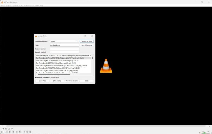 La función VLSub en el reproductor multimedia VLC.