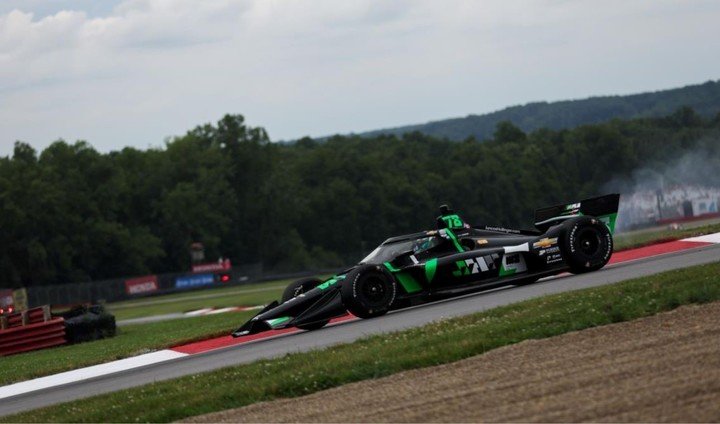 Canapino finalizó la carrera en el mismo lugar en el que largó. (Prensa IndyCar / Travis Hinkle)