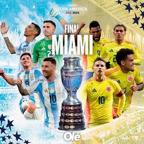 Argentina vs. Colombia, por la final de la Copa América 2024: a qué hora es, cómo ver y posibles formaciones