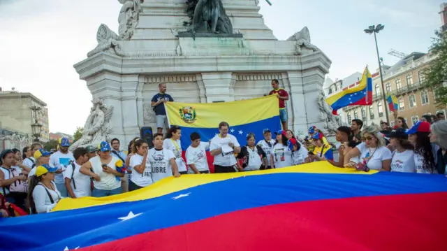 Venezolanos en Lisboa, Portugal. 