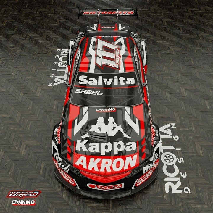 El auto de Ortelli para su vuelta al TC. (@Campeonesnet)