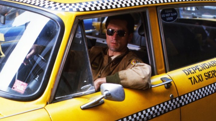 Robert De Niro en un taxi Taxista.