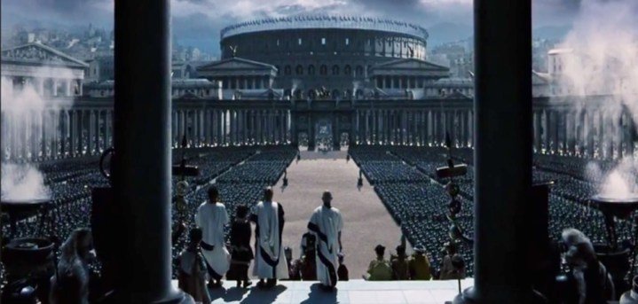 El Coliseo Romano en Gladiator.