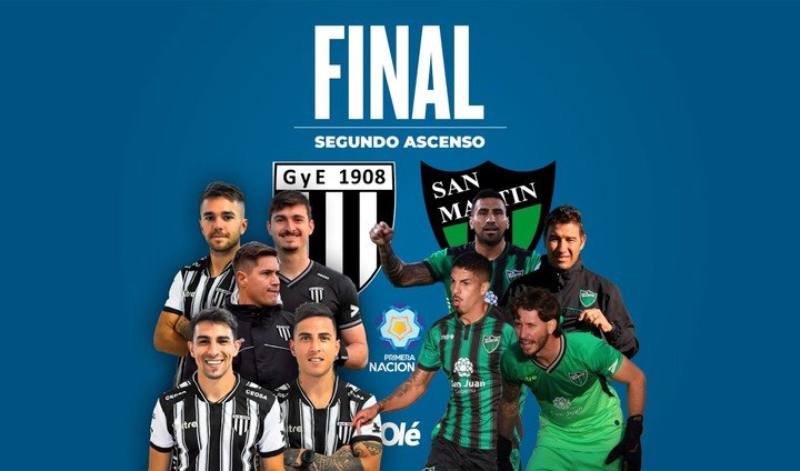 Gimnasia de Mendoza y San Martín de San Juan definirán el segundo ascenso.