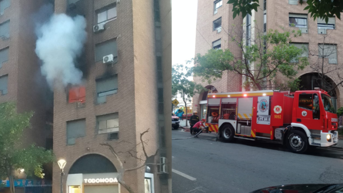 Incendio en un departamento de Nueva Córdoba