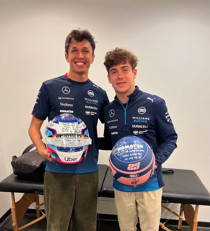 Alexander Albon y Franco Colapinto, compañeros y amigos. (IG)