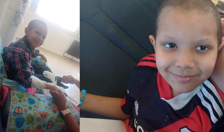 Nicanor, el chiquito al que ayudó Colapinto.