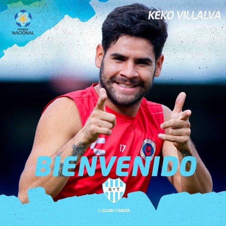 El Keko Villalva firmó con All Boys. (Foto: Prensa GyT)