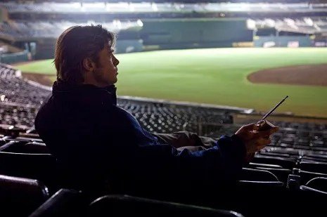 Brad Pitt en Moneyball.
