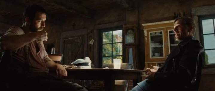 Denis Ménochet y Christoph Waltz en Bastardos sin gloria.