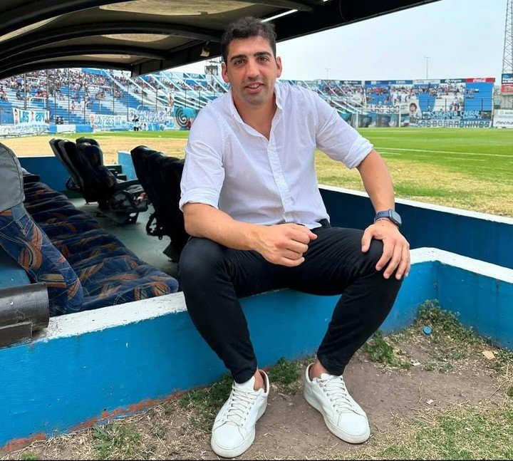 Mateo Magadán, presidente de Quilmes, con Olé. (Foto: Instagram @juanmateomagadan).