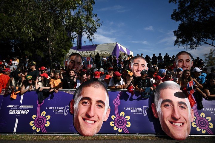 El aliento para Jack Doohan en su Australia natal. (EFE/EPA/Joel Carrett)