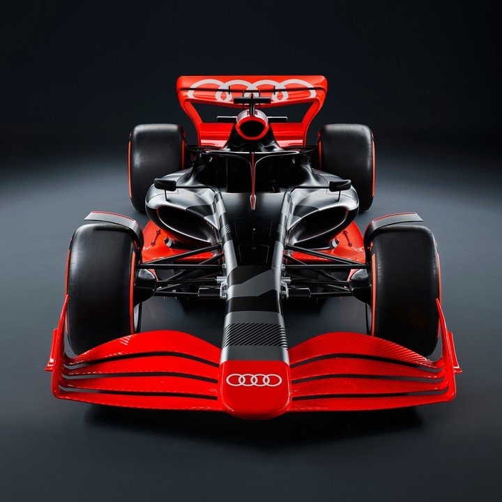 Así se verían los Audi que se incorporarán a la Fórmula 1 en 2026.
