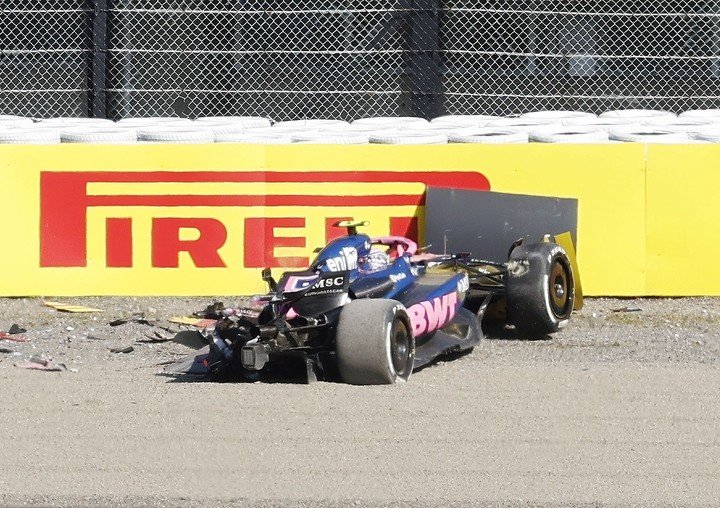 Así dejó el auto Doohan tras el choque en Japón. (EFE)