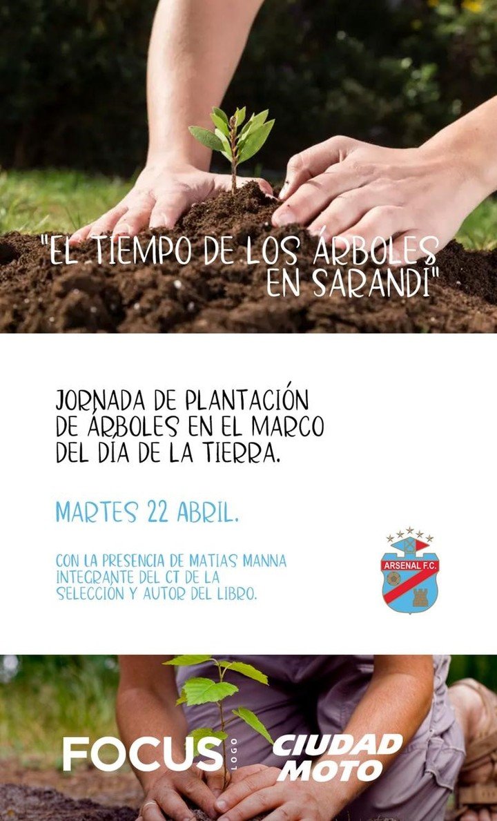 El flyer de Arsenal para promover su actividad (Prensa Arsenal).