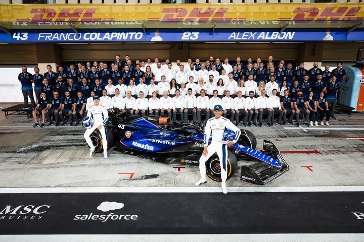 Colapinto se ganó el cariño de todos en Williams. (Williams Racing)