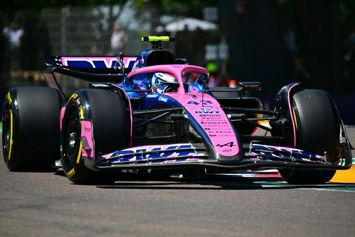 Colapinto en un entrenamiento.