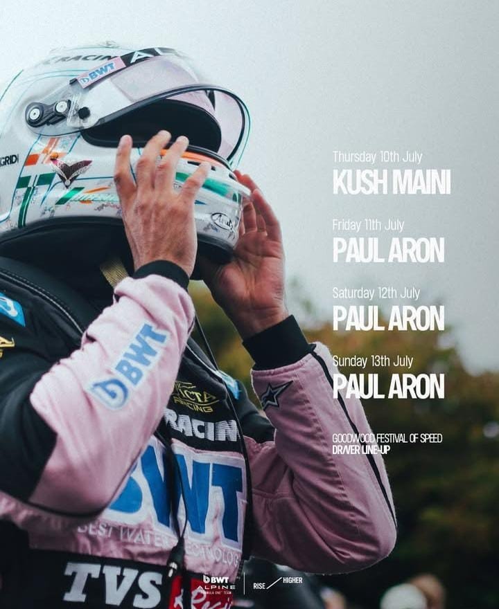 La alineación de Aklpine para el Festival de Velocidad en Goodwood. (Foto: Alpine)