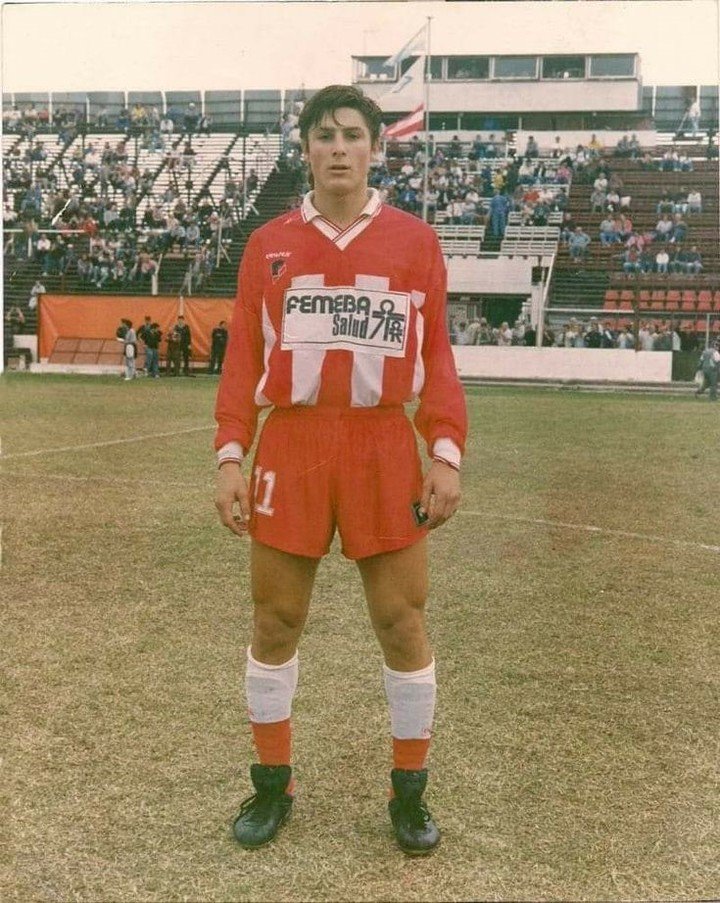 Javier Zanetti, con la camiseta de Talleres (RE).