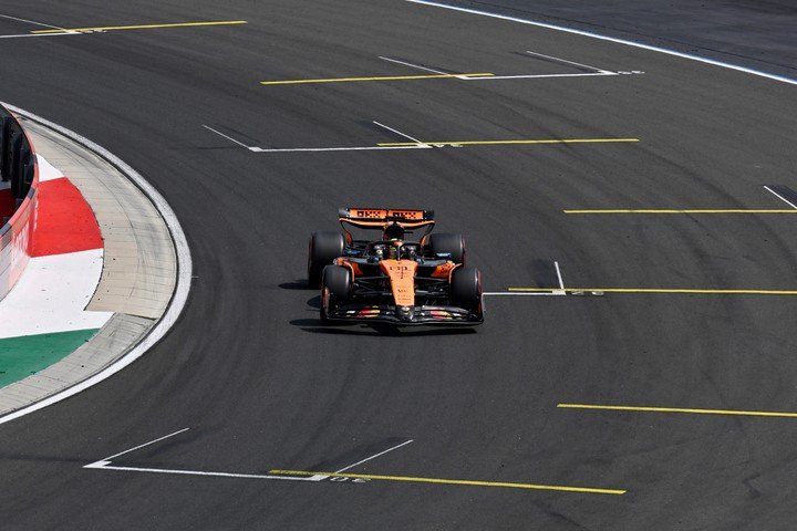 Oscar Piastri en Hungría. (AP)