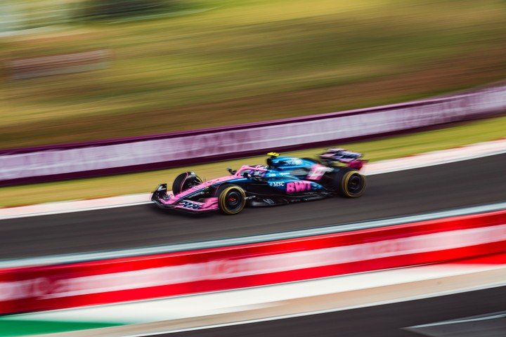 Franco Colapinto durante el GP de Hungría. (@AlpineF1Team)