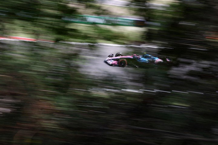 Franco Colapinto en Hungría. (REUTER)