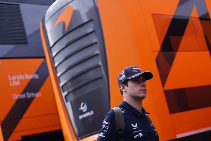 Franco Colapinto en Hungría. (EFE)