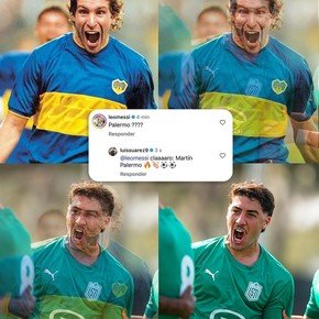 Hizo tres goles en la D de Uruguay, Messi lo comparó con Palermo, Luis Suárez le hizo un guiño cómplice y el Titán lo bancó
