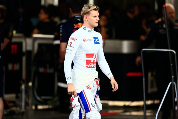 Mick Schumacher, con la ropa de Haas en 2022. (CARLOS PEREZ GALLARDO / POOL / AFP)