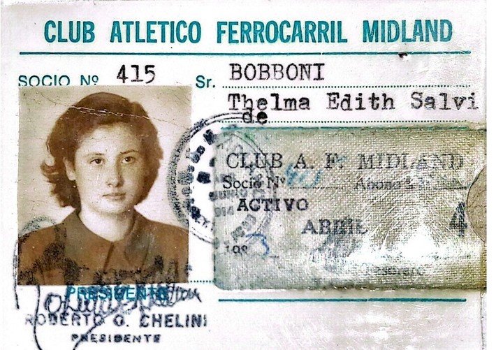 Edith Salvi y el carnet de Midland.