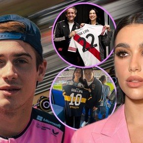 El pedido de Franco Colapinto a Dua Lipa tras el superclásico