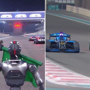 Video: autos sin piloto corrieron en una pista de Fórmula 1 y chocaron