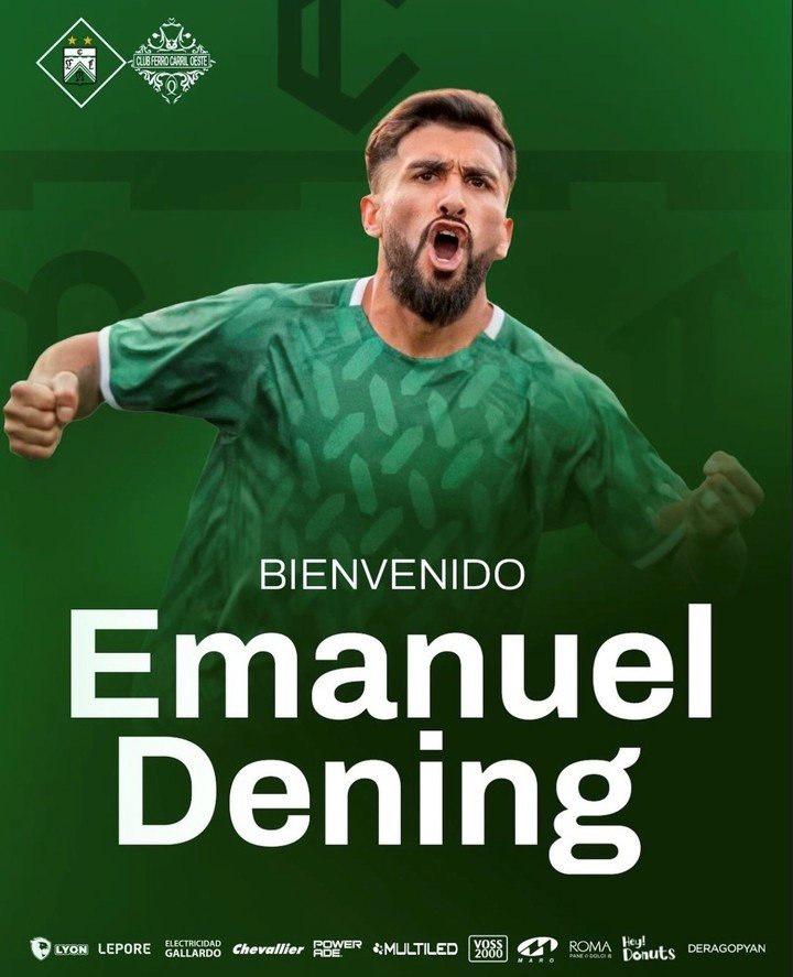 La presentación de Ferro por la llegada de Emanuel Dening.